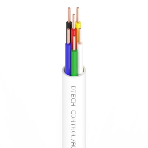 DTECH® 6 Core Type 1 Alarm Cable LSZH White 100M
