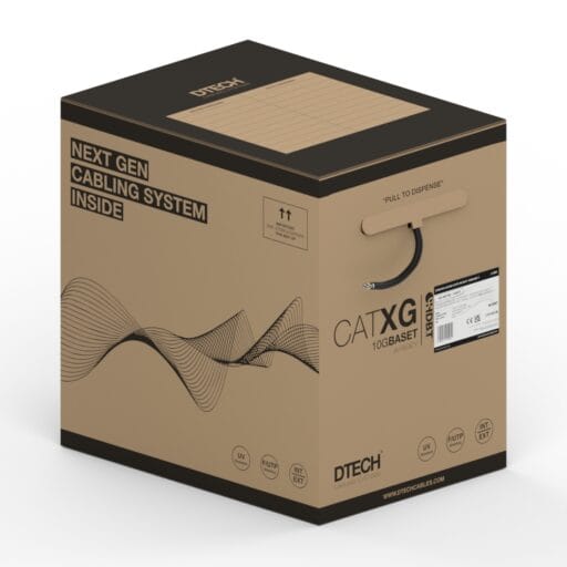 Cat XG® F/UTP 500MHz Internal/External AV-Ready LSZH Cable – Black 305m