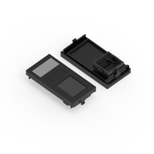 DTECH® Euro Module Keystone Jack Shutter Black 4PK