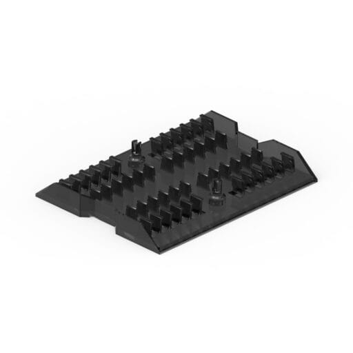 DTECH® 24 Fibre Optic Stackable Fibre Tray Black