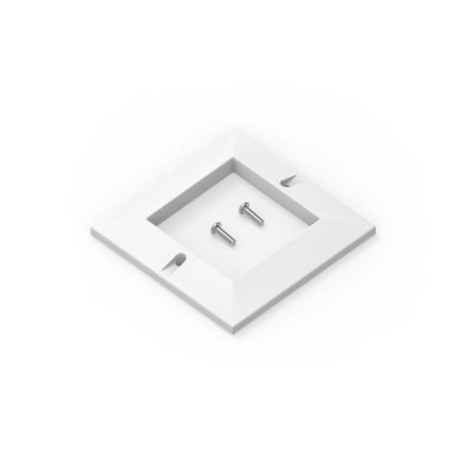 DTECH® Single Gang Bevelled Face Plate White
