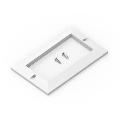 DTECH® Double Gang Bevelled Face Plate White