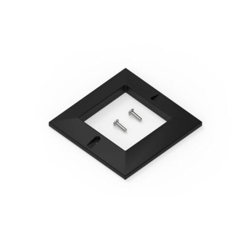 DTECH® Single Gang Bevelled Face Plate Black