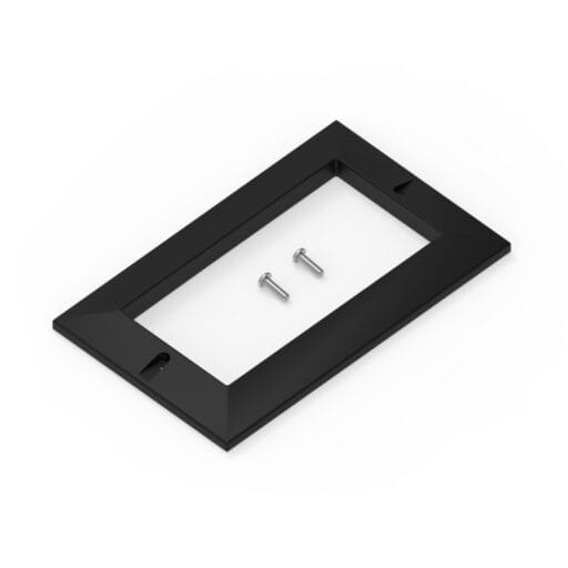 DTECH® Double Gang Bevelled Face Plate Black