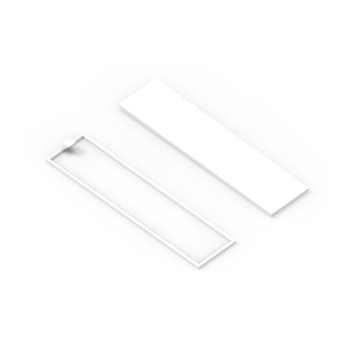 DTECH® Quarter Blanking Plate 12.5*50mm White 10PK