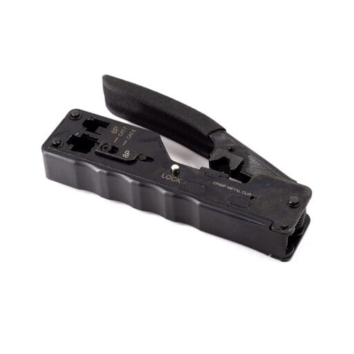 Picture of RJ11/Rj45 crimp tool suitable for standard and pass through crimps