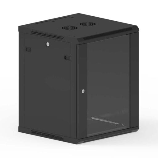 DTECH® 15U Wall Server Cabinet 600mm x 600mm Black
