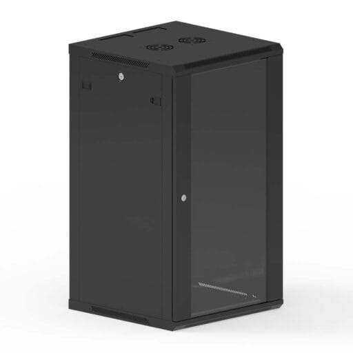 DTECH® 22U Wall Server Cabinet 600mm x 600mm Black