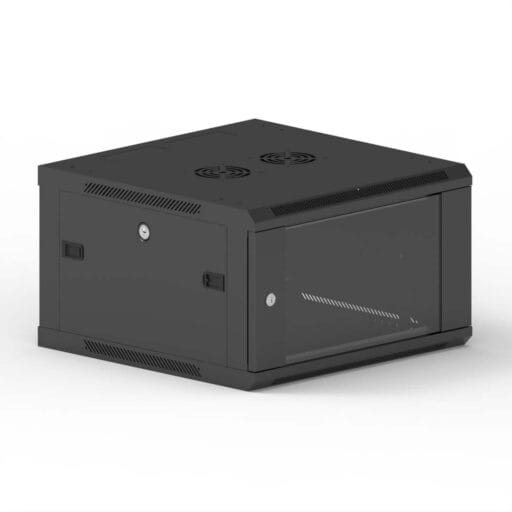 DTECH® 6U Wall Server Cabinet 600mm x 600mm Black