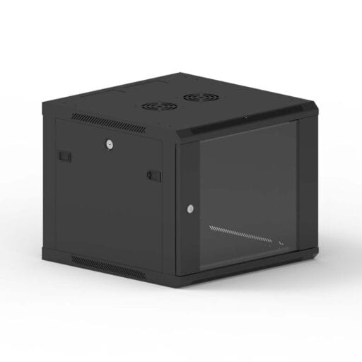 DTECH® 9U Wall Server Cabinet 600mm x 600mm Black
