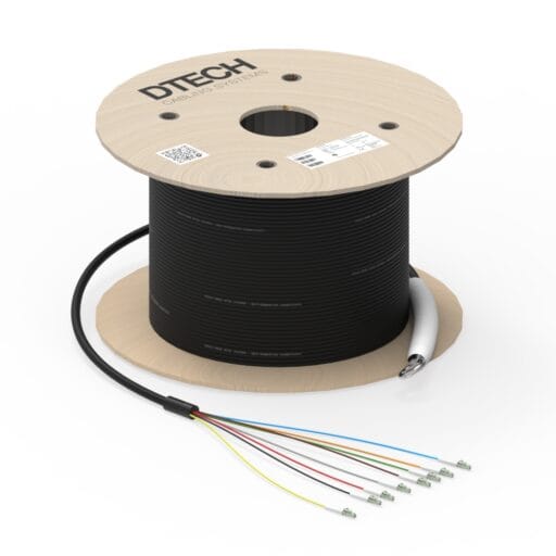 DTECH® OM4 Fibre Optic Cable Loose Tube Pre Terminated 4-24 Fibre Eca
