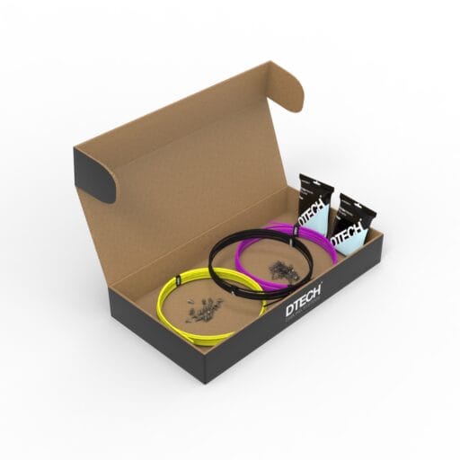DTECH® 3x10m Cat 6 UTP 500MHz 28AWG SuperSlim PatchKit