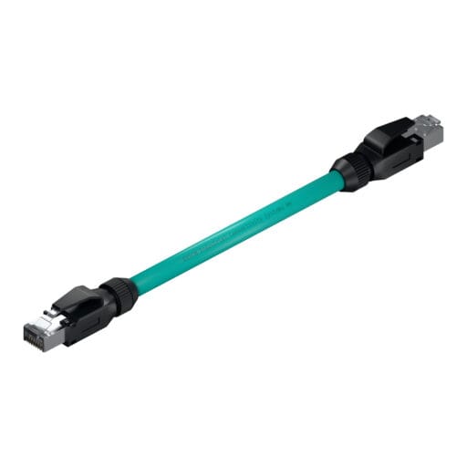 DTECH® 8 Pin RJ45 Industrial Patch Lead - Cat 6a S/FTP PUR