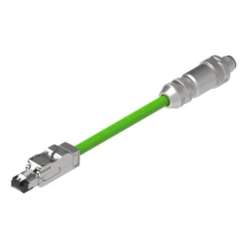 DTECH® 4 Pin D Code M12 Male to XG RJ45 - Profinet Shielded Assembly Halogen Free
