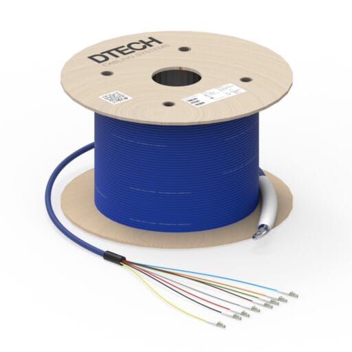 DTECH® OM4 Fibre Optic Cable Loose Tube CST Armoured Pre Terminated 4-24 Fibre Eca