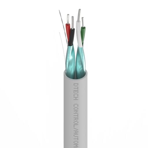 DTECH® 8723 2 Pair Control Cable 22AWG (Belden Alt) LSZH Grey 100M