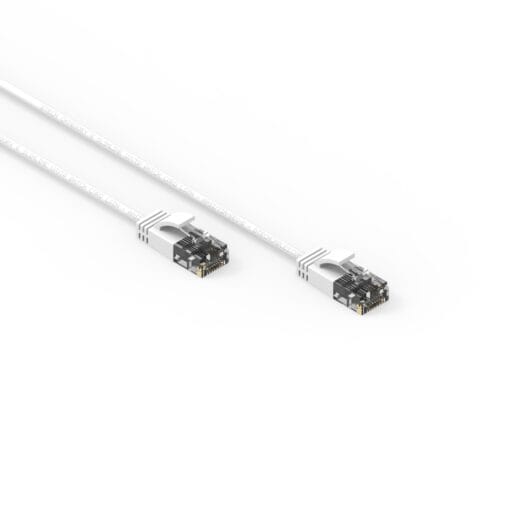 DTECH® 28AWG 550MHz 3.8mm Cat 6 UTP Patch Lead LSZH - White - 0.25M