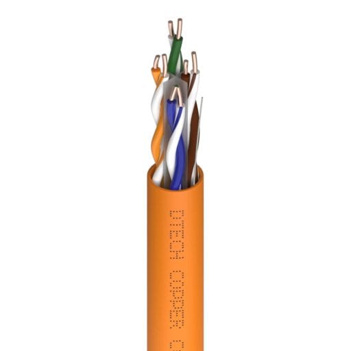 DTECH® Cat 6 UTP 500MHz HDBaseT AV-Ready LSZH Orange 305M