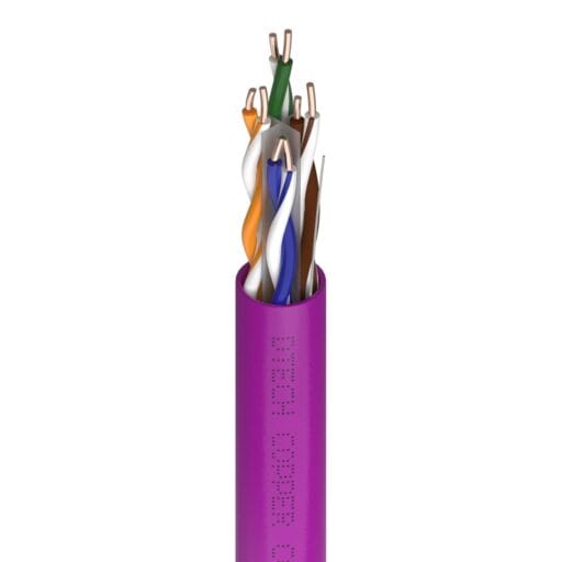 DTECH® Cat 6 UTP 500MHz HDBaseT AV-Ready LSZH Violet 305M