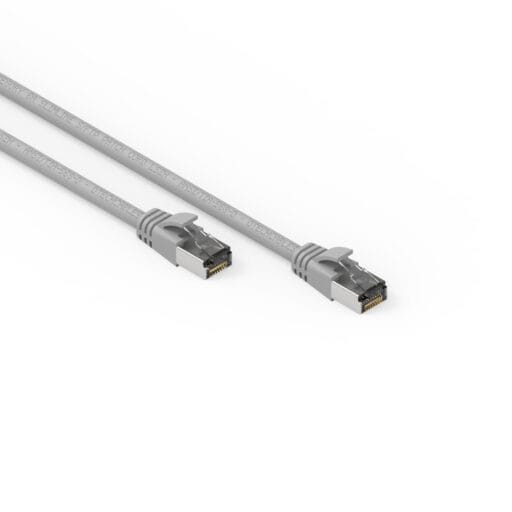 DTECH® 28AWG 650MHz 4.8mm Cat 6a S/FTP Patch Lead LSZH - Grey - 0.25M