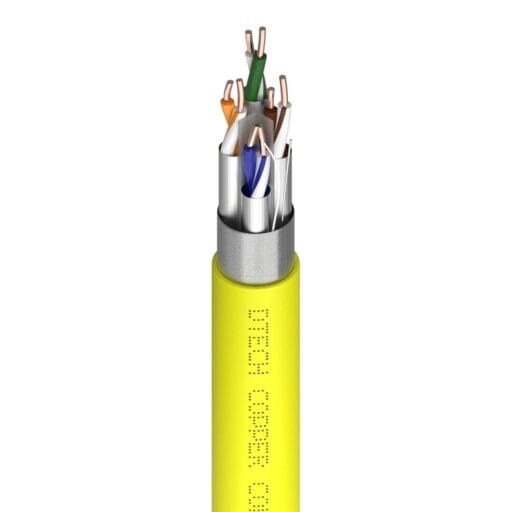 DTECH® Cat 7 F/FTP 1000MHz LSZH Yellow 305M