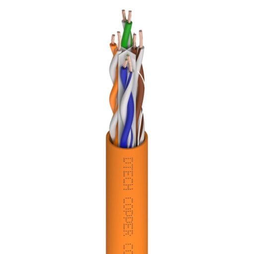DTECH® Cat 6 26AWG Stranded 550MHz UTP LSZH Orange