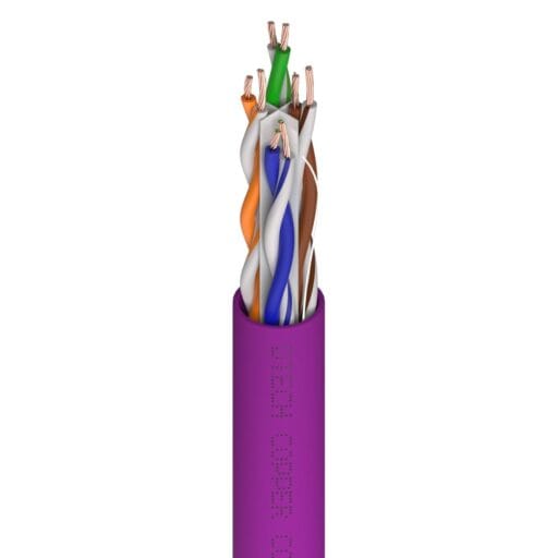 DTECH® Cat 6 26AWG Stranded 550MHz UTP LSZH Violet