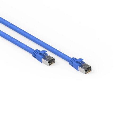 DTECH® 26AWG 650MHz Cat 6a S/FTP Patch Lead LSZH - Blue - 1M