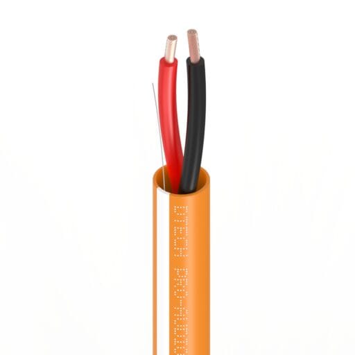 DTECH® 2x14AWG Internal Speaker Cable LSZH Orange