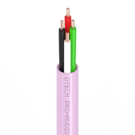 DTECH® 4x16AWG Internal Speaker Cable LSZH Pink