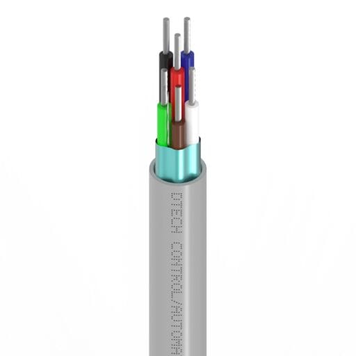 DTECH® 9536 6 Core 24AWG Control Cable (Belden Alt) LSZH Grey 100M