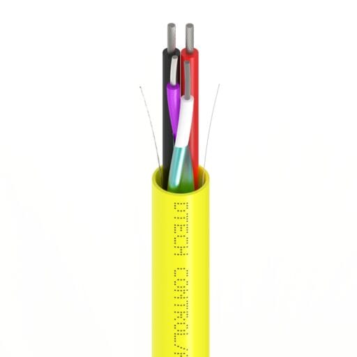 DTECH® Crestron Cable 2x18AWG + 2x22AWG LSZH Yellow