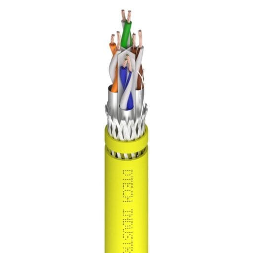 DTECH® Cat 6 S/FTP OFC Industrial Grade PUR Yellow