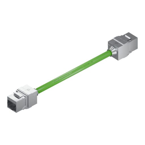 DTECH® 8 Pin Keystone Jack to Keystone Jack Industrial Patch Lead - Cat 5e SF/UTP PVC