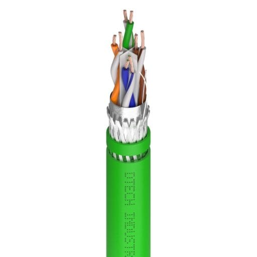 DTECH® Cat 5e SF/UTP OFC Industrial Grade Soft PVC Green