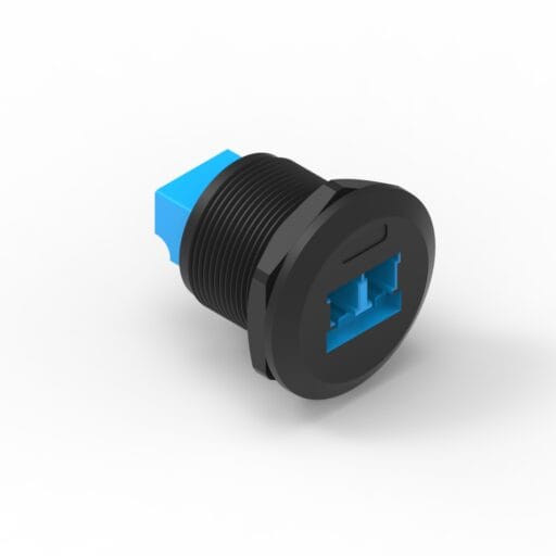 DTECH® Fibre Optic LC Duplex Front Mount (Threaded)
