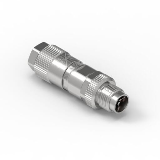 DTECH® M12 Male Metal Plug 8 Pin X-Code PG9 (IDC)