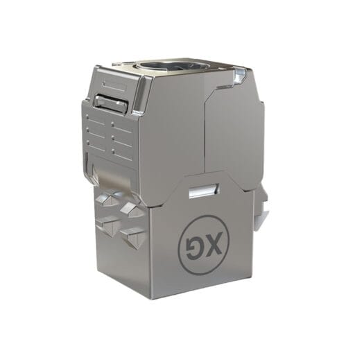 DTECH® XG® Cat 6/6a (Quick-Lock) Toolless STP Keystone Jack Metal 22-24AWG