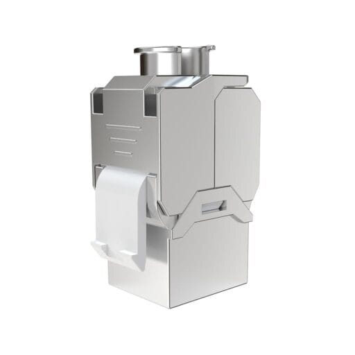 DTECH® XG® Cat 6/6a Toolless STP Keystone Jack Metal 22-24AWG