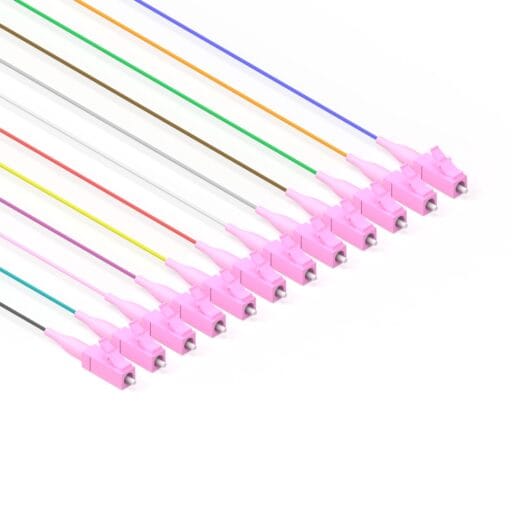 DTECH® OM4 Fibre Optic Pigtail LC UPC 0.9MM LSZH TIA 2M 12PK