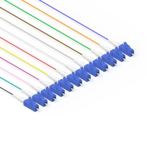 DTECH® OS2 Fibre Optic Pigtail LC UPC 0.9MM LSZH TIA 2M 12PK