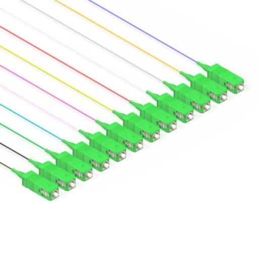 DTECH® OS2 Fibre Optic Pigtail SC APC 0.9MM LSZH TIA 2M 12PK