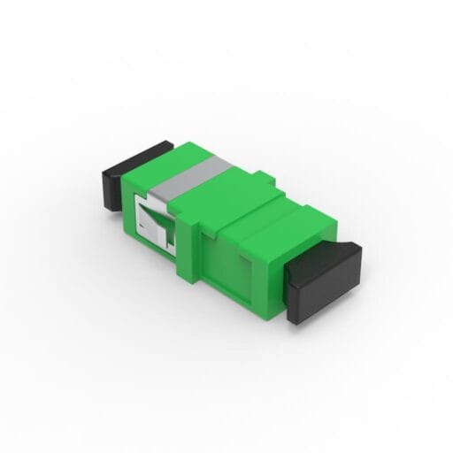 DTECH® SC APC OS2 Flangeless Fibre Optic Adaptor Simplex Green