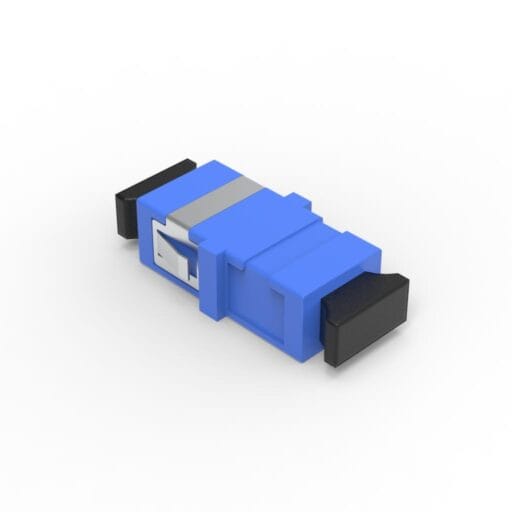 DTECH® SC UPC OS2 Flangeless Fibre Optic Adaptor Simplex Blue