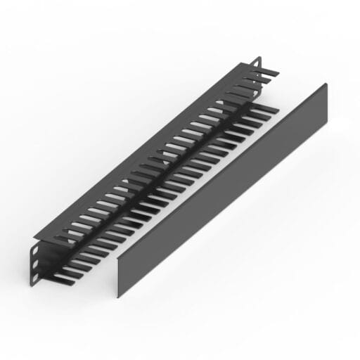 DTECH® 24 Slot 1U Cable Dump Manager Black