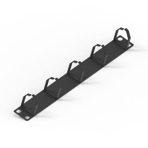 DTECH® 1U Cable Management Panel Black